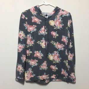 Motive hooded shirt